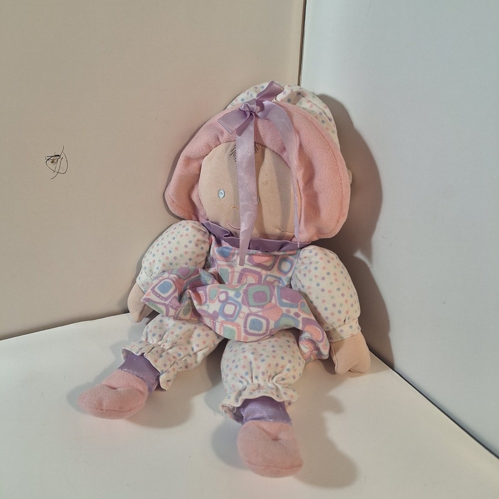 middleton cloth‎ baby doll plush pink purple white blue 12" tall hat dress